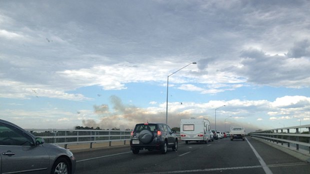 Traffic on Kwinana Freeway is delayed, with motorists advised to avoid the area.
