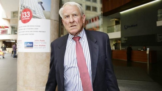 Brickworks chairman Robert Millner leaves an ICAC hearing earlier this month.