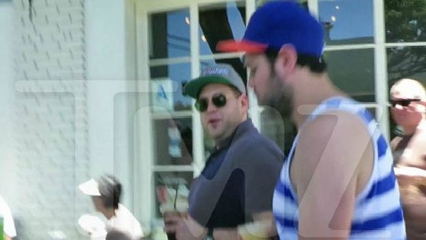 A still from the Jonah Hill clip posted on TMZ.