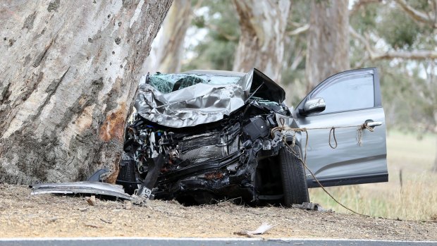 A mother and baby were pronounced dead at the scene and the father died at Mount Gambier Hospital after their car.