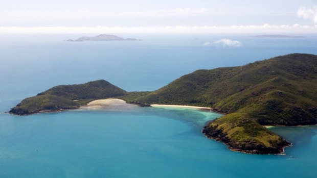 Splendid isolation ... Keswick Island from on high.