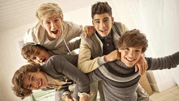 New sensation ... <em>One Direction</em>.