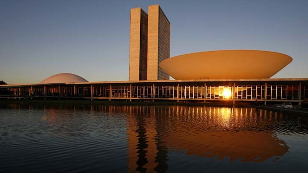 Brazil's National Congress, designed by Oscar Niemeyer and inaugurated in 1960.