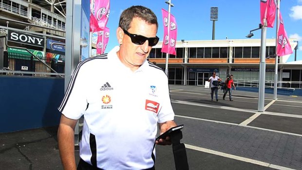 Exit door &#8230; Ian Crook after announcing his resignation from Sydney FC just six games into the job.