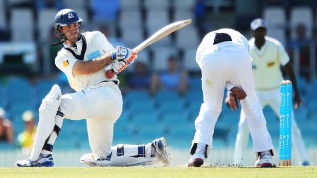 Glenn Maxwell batting for the Chairman's XI against Sri Lank earlier this month.