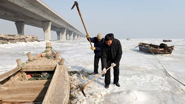 Cool change ... China is experiencing it's coldest winter in almost three decades.