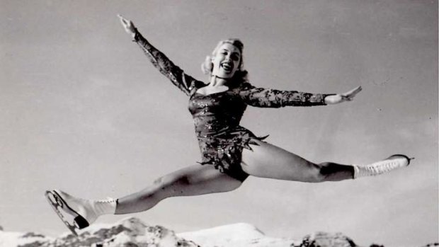 Ice skater Nancy Burley.