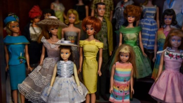 Jean Sharman's collection of Barbie dolls features a wide range of outfits.