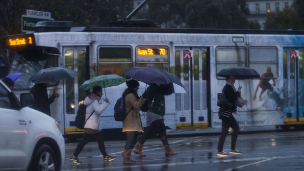 Up to 20 millimetres of rain is expected on Monday.