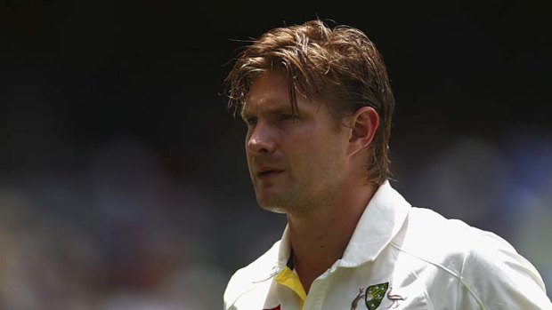 Shane Watson was dismissed for 17.