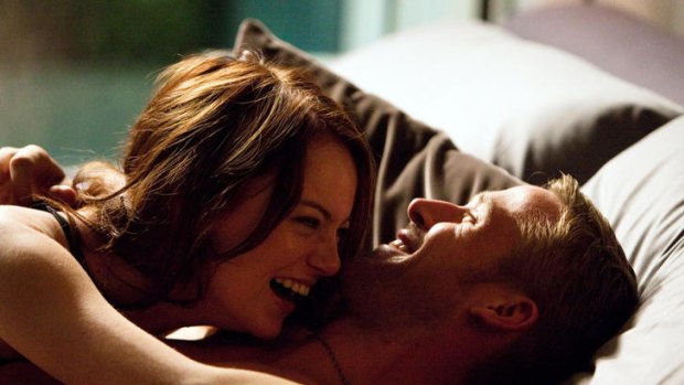 Emma Stone and Ryan Gosling in <i>Crazy, Stupid, Love</i>.