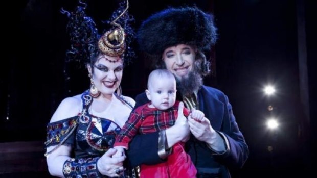 Family production … Jacqui Dark and Kanen Breen with one-year-old Alexander.