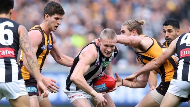 Pies problem: AFL fans abroad will have to look elsewhere for their weekly fix.