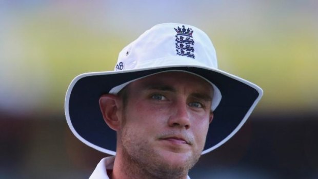 England paceman Stuart Broad walked (from his hotel room) after the haunting.