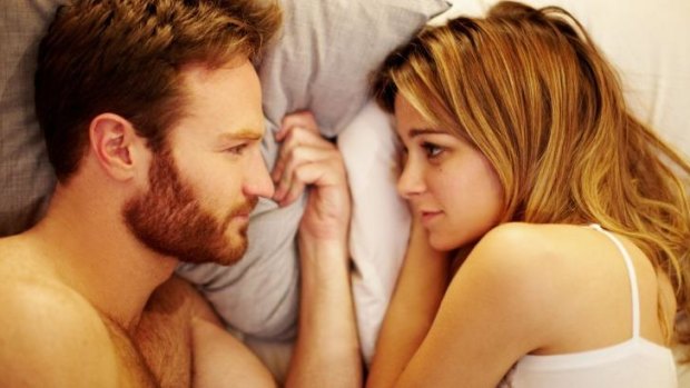 Let's talk about sex: Josh Lawson plays the desperate-to-please Paul and alongside Bojana Novakovic in <i>The Little Death</i>.