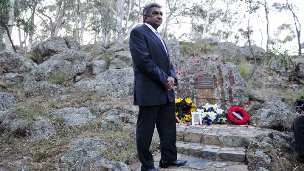 John Lovett at the ANZAC Day Aboriginal and Torres Strait Islander Commemoration Ceremony.