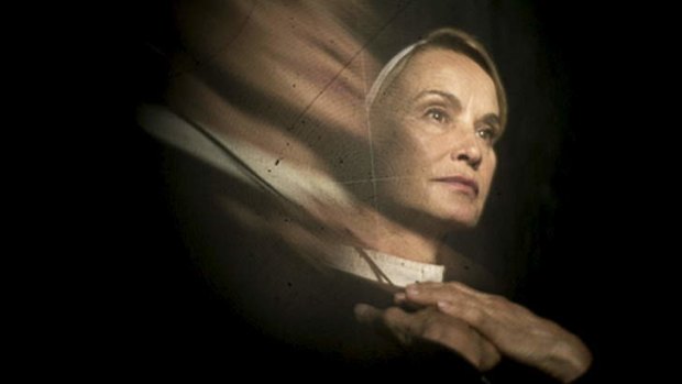 Jessica Lange plays Sister Jude in the weird and nasty <i>American Horror Story</i>.