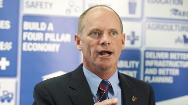 Campbell Newman: Controversy has plagued him through the Queensland election campaign over family's financial interests.