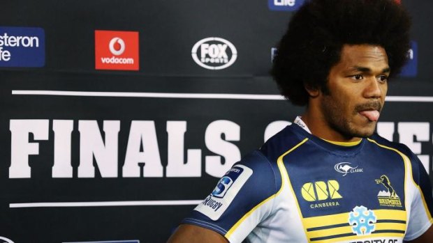 Hot to trot: Brumbies winger Henry Speight.