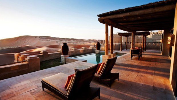 Beached ... desert views from the Qasr Al Sarab resort's villas.