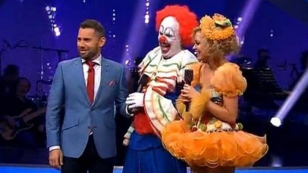 Bizarre: Mark Holden performed on <i>Dancing with the Stars</i> as a clown.