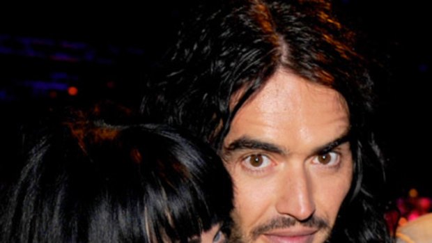Smurfs and furfies ... Katy Perry and fiance Russell Brand.