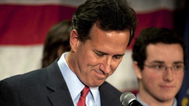 Republican presidential candidate, Rick Santorum announces he will be suspending his campaign.