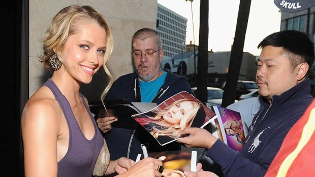 Teresa Palmer arrives at Australians in Film's 2011 Breakthrough Awards in Beverly Hills, California.