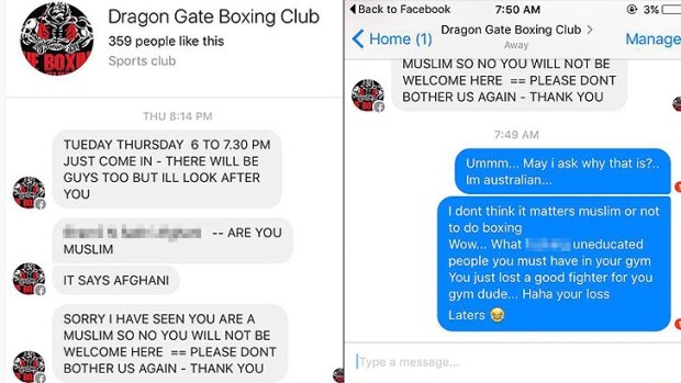 Ms Dakota was left shocked by the response she received from the Bibra Lake gym.