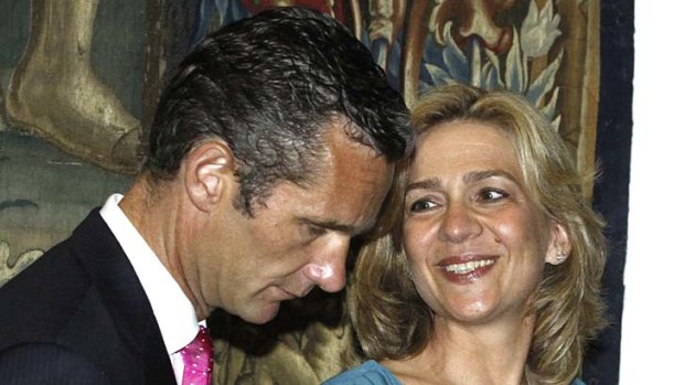 Controversy ... Inaki Urdangarin, with his wife Princess Cristina.