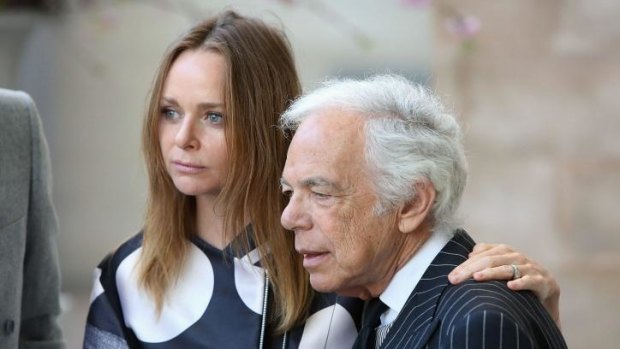 Designers Stella McCartney and Ralph Lauren at the opening of the Anna Wintour Costume Centre at the Metropolitan Museum of Art in New York City earlier this year.