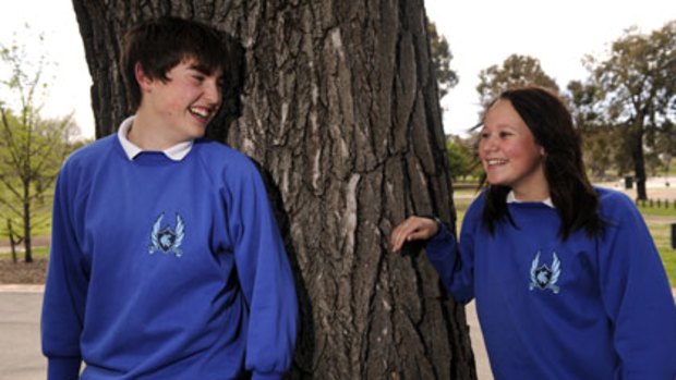 Korumburra Secondary College classmates William Crawford and Courtney Graue were among 240 students at the state's first cyber bullying summit.