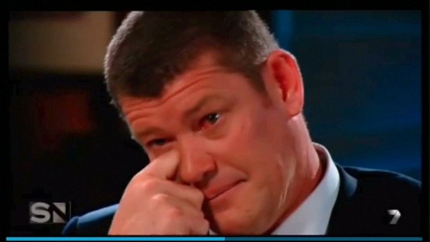 James Packer on Channel Seven's Sunday Night. 