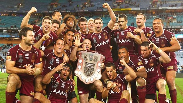 The victorious Maroons of 2010. But some big names are absent from the line-up for game one.