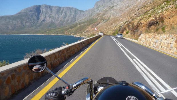 Bay watch: The scenic Clarence Drive between False Bay and the Kogelberg Mountains.