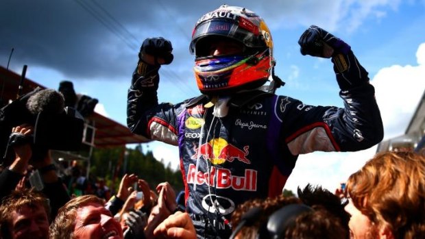 Ricciardo is the first Australian to win in Belgium since Jack Brabham in 1960.