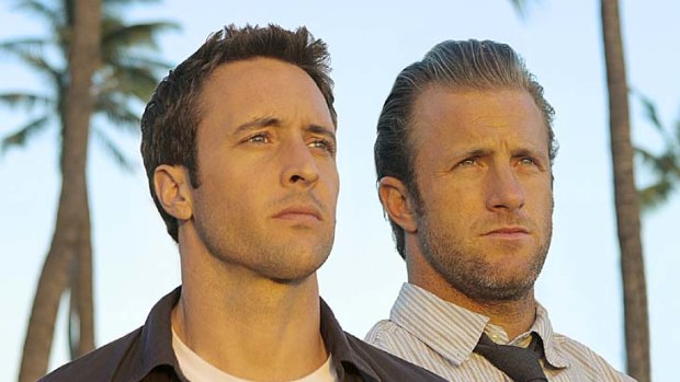 Book 'em, Danno ... Alex O'Loughlin, left, plays Detective Steve McGarrett and Scott Caan plays Detective Danny "Danno" Williams in the TV series Hawaii Five-0.