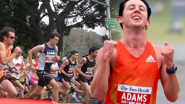 Liam Adams: first over the line at this year's City2Surf.