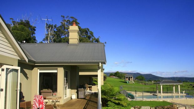 Plush and lush ... Cedar Grove is surrounded by rolling hills.