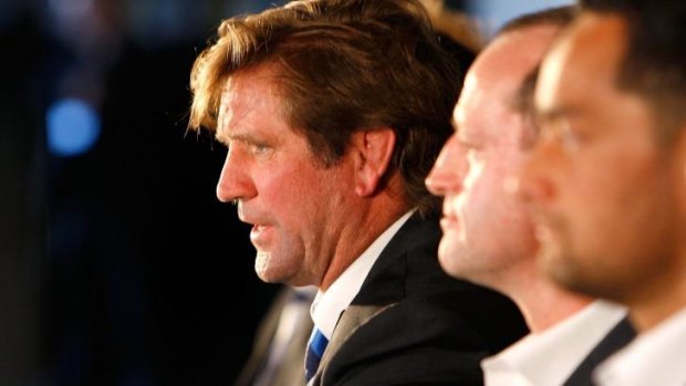 Mastermind: Des Hasler at the grand final lunch on Thursday.