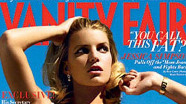 Jessica Simpson on the cover of <i>Vanity Fair</i>.
