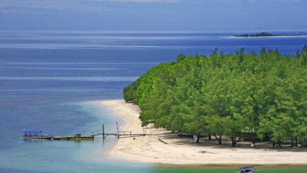 Splendid isolation ... Secret Island Resort on Gili Gede.