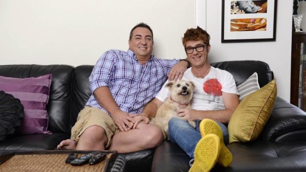 Couch maestros: Gogglebox duo Wayne  and Tom.