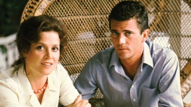 Political: Sigourney Weaver and Mel Gibson in<i> The Year of Living Dangerously.</i>