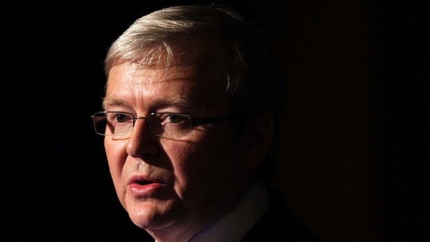 The then prime minister Kevin Rudd in 2009.