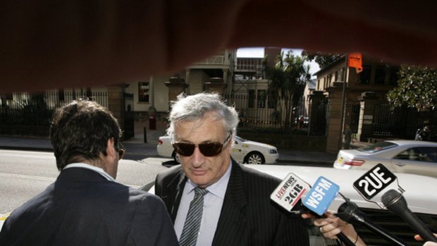 Disgraced former Federal Court judge Marcus Einfeld arrives for sentencing at the NSW Supreme Court in March.