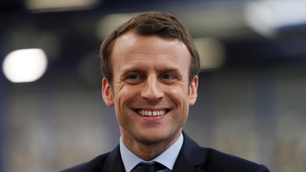 French presidential election candidate for the En Marche! movement Emmanuel Macron.