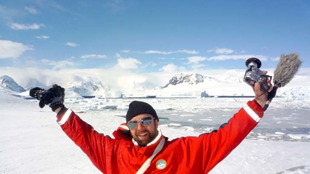 Michael Wigge made it to Antarctica at the end of a 40,000km trip that began in Berlin. Wigge made the journey for free by working his way and asking for favours.