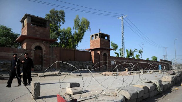 The Peshawar central jail where Pakistani surgeon Shakeel Afridi was moved after the guilty verdict by tribal justice system of Khyber district.