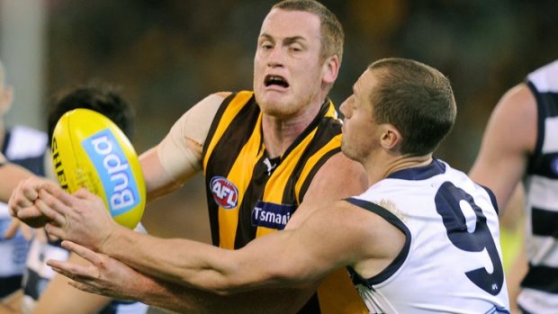 Hawthorn forward Jarryd Roughead has been benched with an ankle twinge after last week's clash with Geelong.